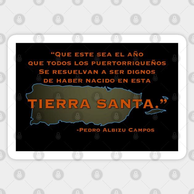 Pedro Albizu Campos quote Sticker by SoLunAgua